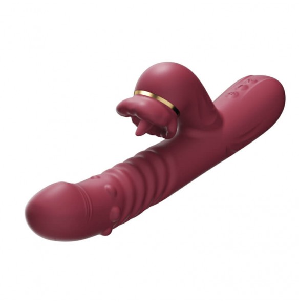 MizzZee - Oral Bliss Heating Licking Rotating Bead Vibrator (Chargeable - Red) MizzZee - Oral Bliss Heating Licking Rotating Bead Vibrator (Chargeable - Red)